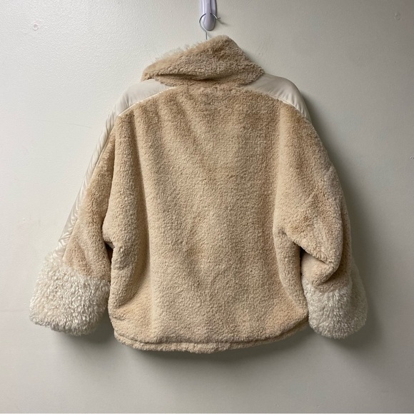 OOF Wear Faux Fur Zip Up Heavy Oversized Jacket Size 38 / XS - Picture 10 of 11